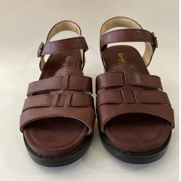Alegria Sandal Size 41 Tasia Brown Leather Block Heel NWOT - Picture 5 of 10